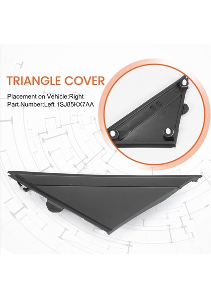 Araba Sol Kapı Aynası Bayrağı Kapağı Kalıplama Üçgen Fiat 500 12-19 1SJ85KX7AA (Yurt Dışından) indirimleri