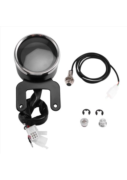 Evrensel 12V Motosiklet LCD Dijital Yolcayı Hız Türometresi Takometre Yakıt Göstergesi (Yurt Dışından)