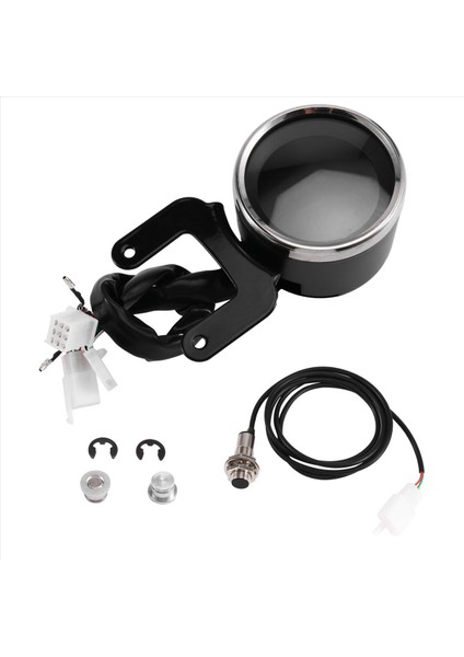 Evrensel 12V Motosiklet LCD Dijital Yolcayı Hız Türometresi Takometre Yakıt Göstergesi (Yurt Dışından) fiyatları