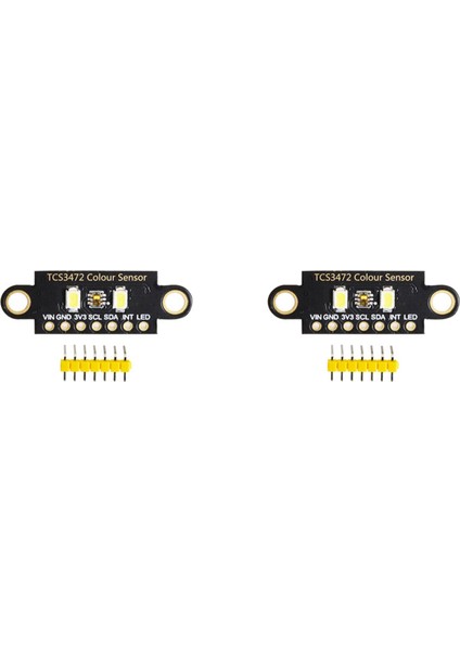 2x Renk Tanıma Sensörü TCS230 TCS3200 Parlak Işık Sensörü Arduino STM32 Dc 3 3/5V Için Iıc Iıc (Yurt Dışından)