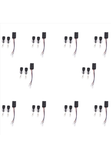 10X Ebike Alarm Sistemi 36V 48V 60V 72V Elektrikli Bisiklet/scooter Ebike/fırçasız Kontrolör Için Iki Anahtarla (Yurt Dışından)