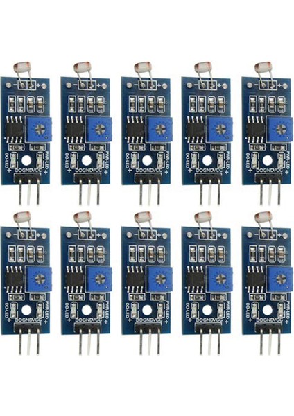 10PCS Potografitif Sensör Modülü Dijital Işık Yoğunluk Algılama Şüklemeli Direnç Modülü Dijital Ölçüm (Yurt Dışından)