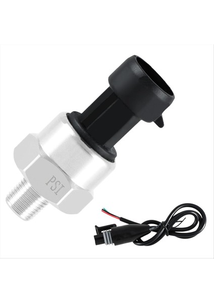 150 Psı Basınçlı Dönüştürücü Sensör Konektör Kablo Demeti 1/8 Inç Npt Iplik Paslanmaz Çelik Basınç Verici Yağ Için (Yurt Dışından)