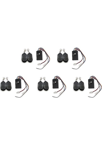 5x Ebike Alarm Sistemi Çift Uzaktan Kumanda 36V 48V 60V 72V Alarm Evrensel Su Geçirmez Elektrikli Bisiklet Değiştirme (Yurt Dışından)