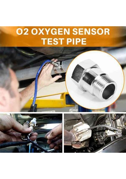 2 Pcs O2 Oksijen Sensörü Test Borusu Uzatma Uzatma Extension Adaptör Aracılayıcı M18 x 1 5 (1) Bung (Yurt Dışından) modelleri