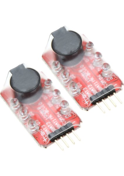 2x Delici Lipo Pil Voltaj Alarm Deplatı 2-3s Rc Helikopter Quadcopter Araba Pili Için LED Ekran (Yurt Dışından)