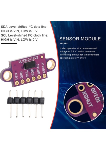 Arduino Için VL53L0X Uçuş Süresi Mesafesi Sensörü GY-VL53L0XV2 Modülü (Yurt Dışından) fırsatları