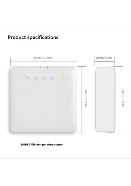 Akıllı Termostat Ecowatt&#39 I Uygulama Aracılığıyla Uzaktan Kumanda Alexa ve Google Home Zigbee ile Uyumlu (Yurt Dışından) modelleri