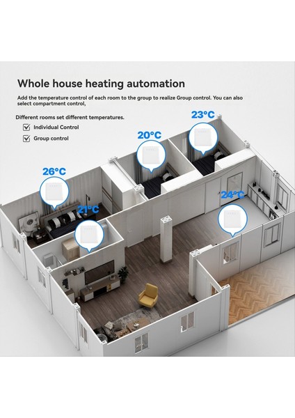 Akıllı Termostat Ecowatt&#39 I Uygulama Aracılığıyla Uzaktan Kumanda Alexa ve Google Home Zigbee ile Uyumlu (Yurt Dışından) indirimleri