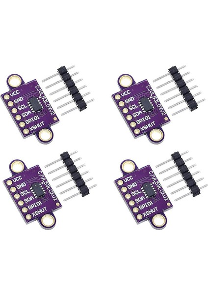 4pcs VL53L0X Uçuş Süresi Tof Ranging Sensör Breakout 940NM GY-VL53L0XV2 Mesafe Modülü I2C Iıc (Yurt Dışından)
