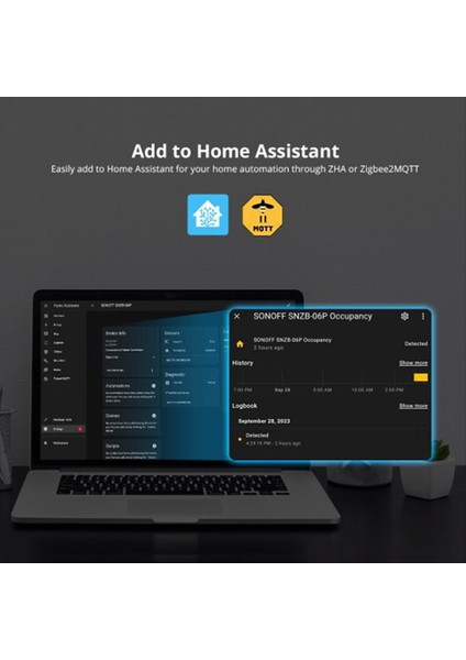 Sonoff SNZB-06P Zigbee Insan Varlığı Sensörü Varlık Algılama Işık Algılama Alexa Google Home ile Akıllı Ev Çalışması (Yurt Dışından)
