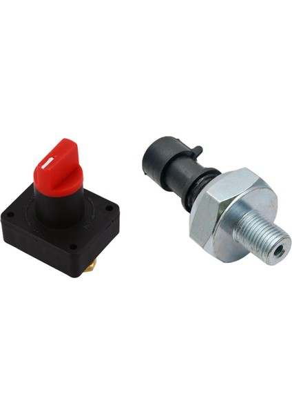 1 Adet Pil Izolatörü Kıllık Kıllık Savuzu &amp 1 Pcs Yağ Basınç Anahtarı Sensörü (Yurt Dışından)