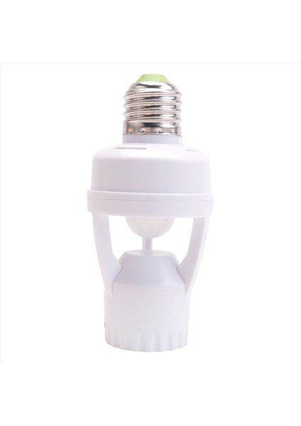Ac 110-220V 360 Derece Pır Indüksiyon Hareket Sensörü Ir Kızılötesi Insan E27 Fiş Soket Anahtarı LED Ampul Lambası Tutucu (Yurt Dışından)