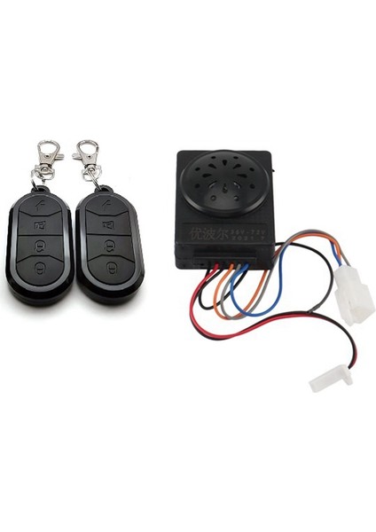 Ebike Alarm Sistemi Çift Uzaktan Kumanda 36V 48V 60V 72V Elektrikli Bisiklet/scooter Ebıke/fırçasız Kontrolör (Yurt Dışından)
