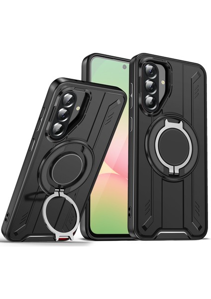 Samsung Galaxy A56 5g Döner Halka Destekli Pc + Tpu Darbeye Dayanıklı Telefon Kılıfı (Yurt Dışından)
