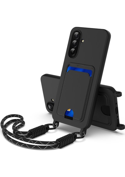 Samsung Galaxy A56 5g / A36 5g Sıvı Silikon Kılıf Telefon Arka Kapağı Kısa Askılı (Yurt Dışından)