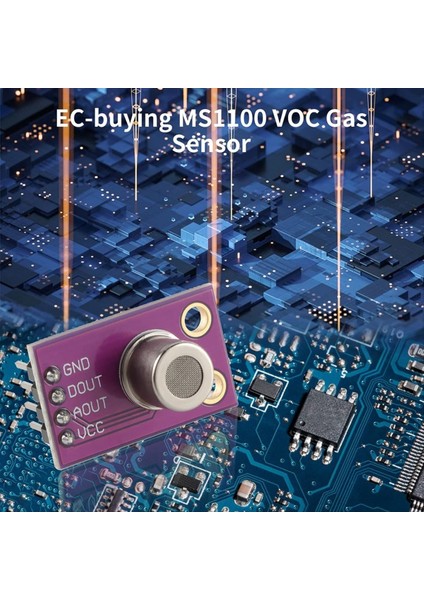 MS1100 Gaz Sensörü Modülü Hassas Tvoc ve Co2 Tespiti Ev ve Laboratuvar Gaz Si Algılama (Yurt Dışından) modelleri