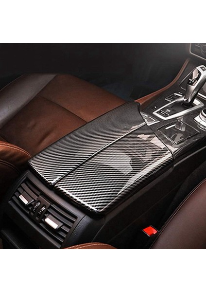 3x -Bmw 5 Serisi F10 2011-2016 Karbon Fiber Merkezi Koltuk Köpeği Kapakları Konsol Kutusu Saklama Kutusu Trim Kapak (Yurt Dışından) indirimleri