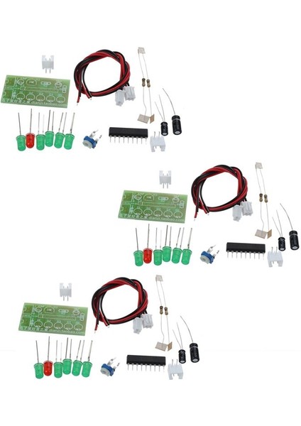 3x KA2284 Ses Seviyesi Ölçer Seviyesi Arduino Için Elbise LED Göstergesi Dıy Kiti (Yurt Dışından)