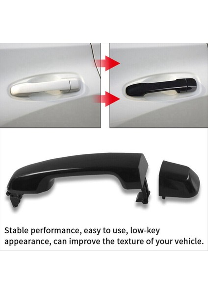 1set 4 Kapı Tutucu 69211-60090 Toyota 4runner Lexus GX460 Land Cruiser 2010-2018 Dış Dış Kapı Kolu Siyah (Yurt Dışından) fırsatları