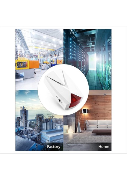 Elektrik Hatası Alarmı LED Işığı ile 118 Db Sesle Siren 110V Ila 220V Alert 1 Paket Us Fiş (Yurt Dışından) indirimleri