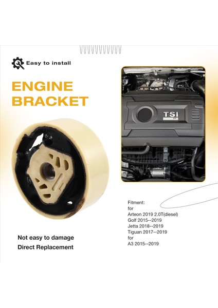 5Q0199867 Üst Alt Ön Motor Montajı Kauçuk Seti 5Q0198037 5Q0199868 Vw Golf Audi A3 Motor Montajı Otomobil Parçaları (Yurt Dışından) fırsatları