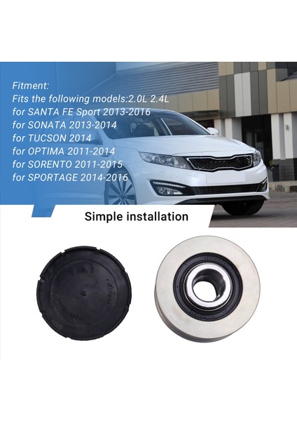 Araba Debriyaj Kasnak Jeneratörü 37322-2G500 373222G500 Hyundai Santa Fe Kia Optima Sorento Sportage 2 0l 2 4l (Yurt Dışından) fırsatları