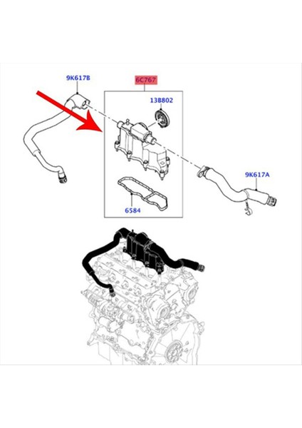 LRR110464 Land Rover Range Rover Evoque Discovery 2 0 Için Araba Silindir Kafa Kapağı (Yurt Dışından) modelleri