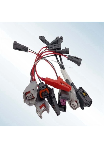 7pcs/lot Common Rail Enjektör Test Cable Bosch Denso Delphi Siemens Dizel Nozul Adaptör Tapa Kabloları Kablo Deksiyon Kablosu (Yurt Dışından) modelleri