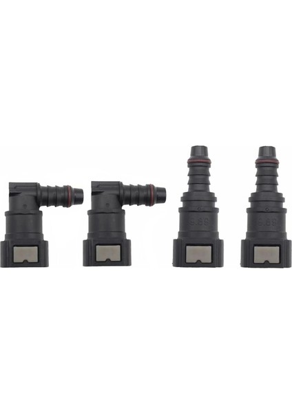 4x 9 89 Id8 Kavisli Yakıt Hattı Hızlı Konektörü Filtre Bağlama Yakıt Hızlı Konektörü ve 90 ° Yakıt Hızlı Konektör (Yurt Dışından)