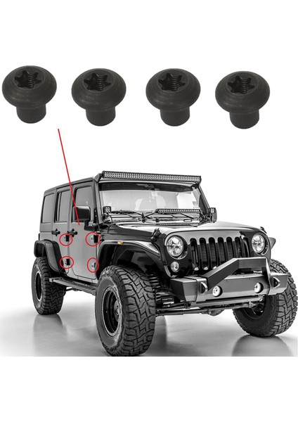 Jeep Wrangler Için Metal Kapı Menteşe Fındık 6511744AA Jk 2007-2017 Araba Aksesuarları 8 Pcs (Yurt Dışından) fiyatları