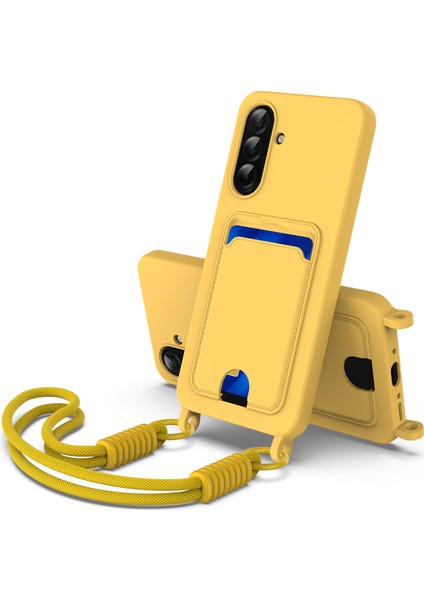 Samsung Galaxy A56 5g / A36 5g Sıvı Silikon Kılıf Telefon Arka Kapağı Kısa Askılı (Yurt Dışından)