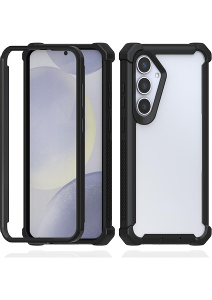 Samsung Galaxy A56 5g Güçlendirilmiş Köşe Tasarımlı Tpu + Pc Darbeye Dayanıklı Telefon Kılıfı (Yurt Dışından)