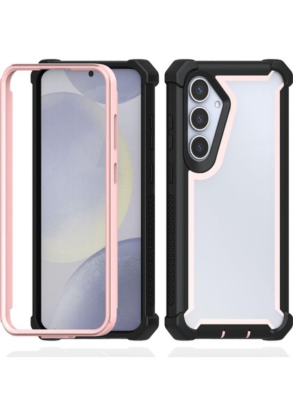 Samsung Galaxy A56 5g Güçlendirilmiş Köşe Tasarımlı Tpu + Pc Darbeye Dayanıklı Telefon Kılıfı (Yurt Dışından)