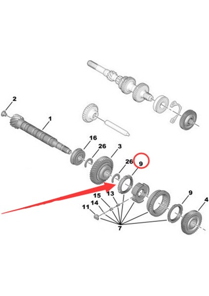 232407 Peugeot Için Senkron Yüzük 206 207 301 Citroen C2 C3 Mekanik Şanzıman Senkronizatör Bureli (Yurt Dışından) modelleri