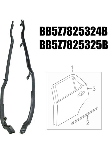 2x Araba Arka Kapı Ön Ayak Terstrip Mühür Ford Explorer Için 2011-2019 Kapı Sızdırmazlık Şeritleri BB5Z7825324B BB5Z7825325B (Yurt Dışından) fiyatları