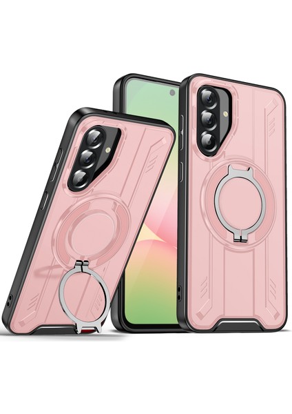 Samsung Galaxy A56 5g Döner Halka Destekli Pc + Tpu Darbeye Dayanıklı Telefon Kılıfı (Yurt Dışından)