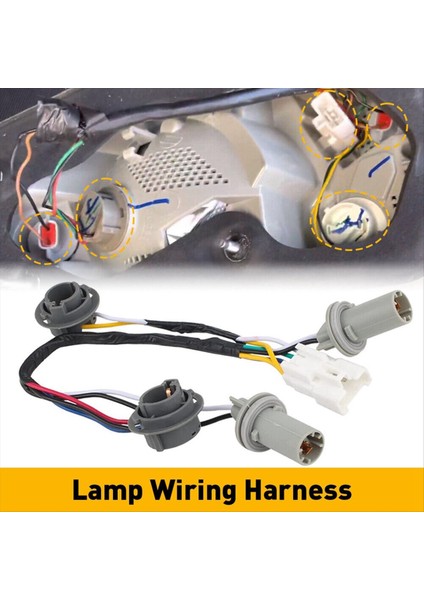 2pcs Araba Arka Arka Lamba Lambası Soketi ve Hyundai Sonata Için Kablo Demeti 2011-2014 92450-3Q000 (Yurt Dışından) fiyatları