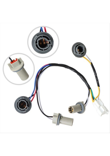 2pcs Araba Arka Arka Lamba Lambası Soketi ve Hyundai Sonata Için Kablo Demeti 2011-2014 92450-3Q000 (Yurt Dışından) indirimleri