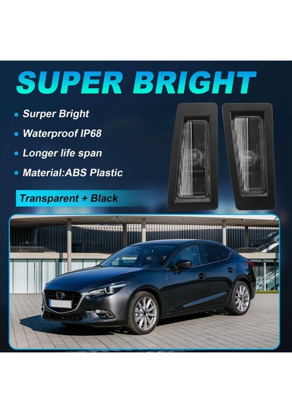 Mazda 3 Bm Bn 2013-2018 Arka Plaka Işık Montajı Kuyruk Araç Numarası B45A-51-270 B45A-51-2L0 (Yurt Dışından) indirimleri