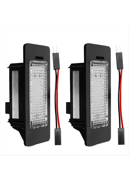 2pcs Araba Plakası Hafif Renkli Yanıp Sönme ve Volkswagen Audi A1 A4 B8 A5 S5 A6 S6 A7 Q5 (Yurt Dışından)