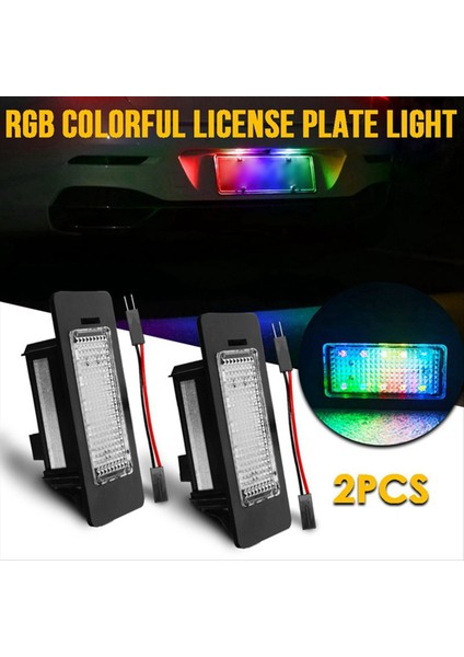 2pcs Araba Plakası Hafif Renkli Yanıp Sönme ve Volkswagen Audi A1 A4 B8 A5 S5 A6 S6 A7 Q5 (Yurt Dışından) fiyatları