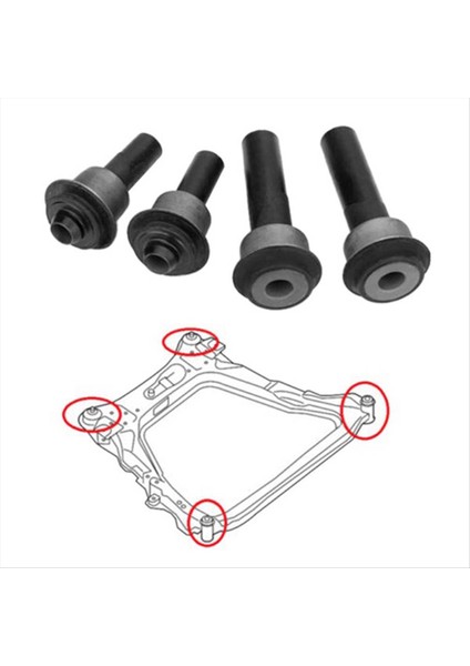 Renault Koleos Nissan Qashqai Xtrail 54467JD00A Için Alt Şere Bush Kiti 54466JD000 54467BR00A (Yurt Dışından) fiyatları