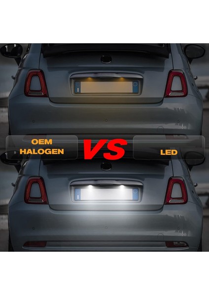 Araba LED Numaralı Plaka Işık Lambası Beyaz 68228931AA 68228930AA Fiat Için 500 Maserati Levante Jeep Dodge Kuyruk Lambaları (Yurt Dışından) fırsatları