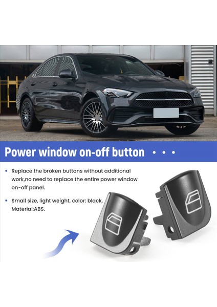 Pencere Anahtarı Düğmesi Mercedes Benz W203 W208 C Clk Sınıf Ön Sol+Sağ Pencere Anahtarı Onarım Düğmesi Kapakları (Yurt Dışından) indirimleri