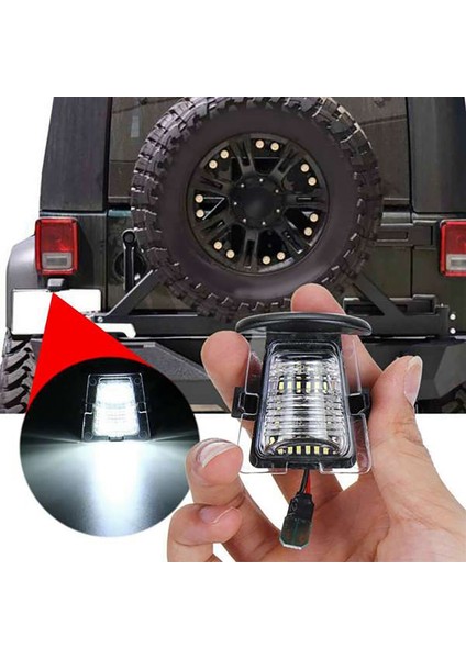 2 Adet Sinyal Lambası Araba Arka Tampon Plaka Tutucu Jeep Wrangler Için LED Işık Jk Jl 2007-2021 Araç Aksesuarları (Yurt Dışından) fiyatları
