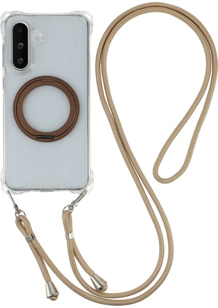 Samsung Galaxy A56 5g / A36 5g Manyetik Kılıf Halka Ayaklı Tpu + Kordonlu Pc Telefon Kılıfı (Yurt Dışından)