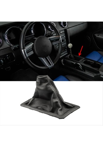 Ford Mustang 2005-2009 Vardiyalı Toz Botu Için Araba Kılavuzu Şanzıman Değiştirici Önyükleme Kapağı 8R3Z-7277-AA (Yurt Dışından) indirimleri