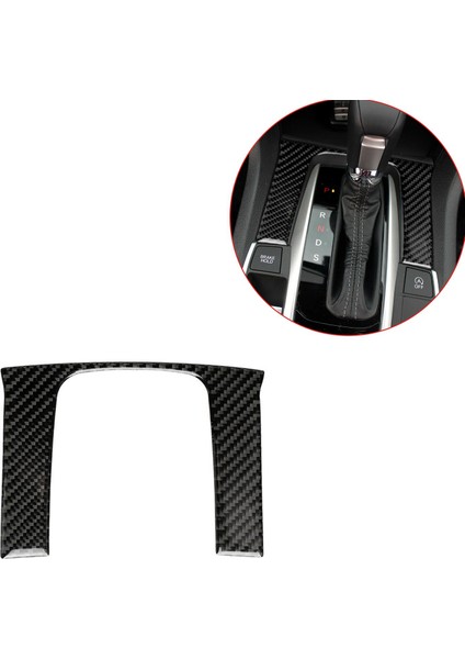 Honda Civic 10TH 2016-2019 Için Konsol Dişli Kutusu Paneli Kapağı ve 10 Gen Civic Real Yolcu Hava Yastığı Işık Trims (Yurt Dışından) modelleri