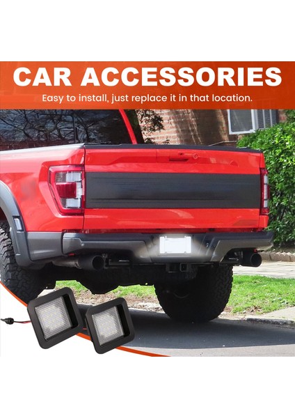 2pcs Araba Stil LED Araba Arka Lisans Numarası Işık FL3Z-13550-A Ford F-150 Raptor 2015-2018 Için FL3Z13550A (Yurt Dışından) fırsatları